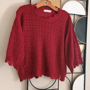 4/$25 Maroon Knit Sweater